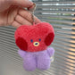 BT21 Korean ins cute trendy popular small animal MINI plush doll keychain bag packaging decoration cartoon birthday gift 2026