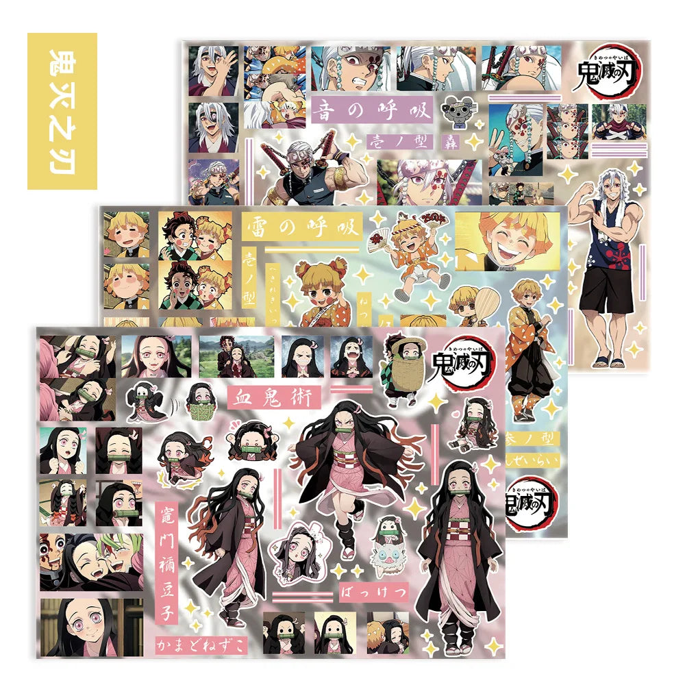 New Demon Slayer Tokitou Muichirou Tomioka Giyuu Creative Anime Peripheral Stickers Two-Dimensional Cartoon Decorative Stickers