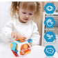 Baby Busy Board Cube Montessori Sensory Toys for Toddler Educational Learning Activities Travel Toy Lock Box Fine Motor Skill