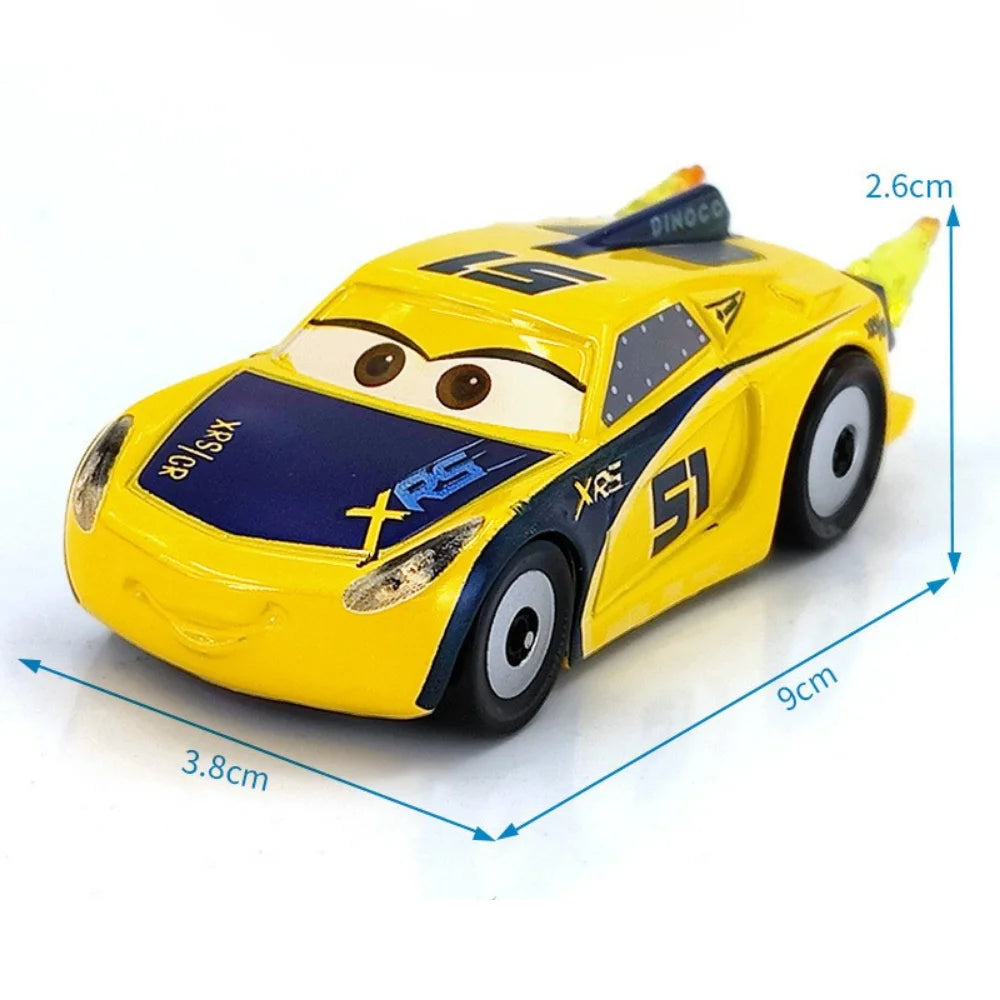 2026 New Pixar Cars Lightning McQueen Fillmore 4-10CM 1:55 Metal Model Racing Car Toys Christmas Birthday NEWYEAR Gift