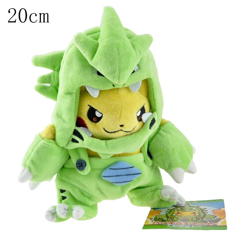 Cos Eevee Pikachu Cosplay Plush Toy Charizard Peluche Snorlax Garchomp Tyranitar Hydreigon Stuffed Animal Doll Plushies Toy Gift