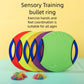 Bouncing Circle Throwing Training Toys Kids Adult Outdoor Interactive Cooperative Games Elastic Paddle Ball Fun Game