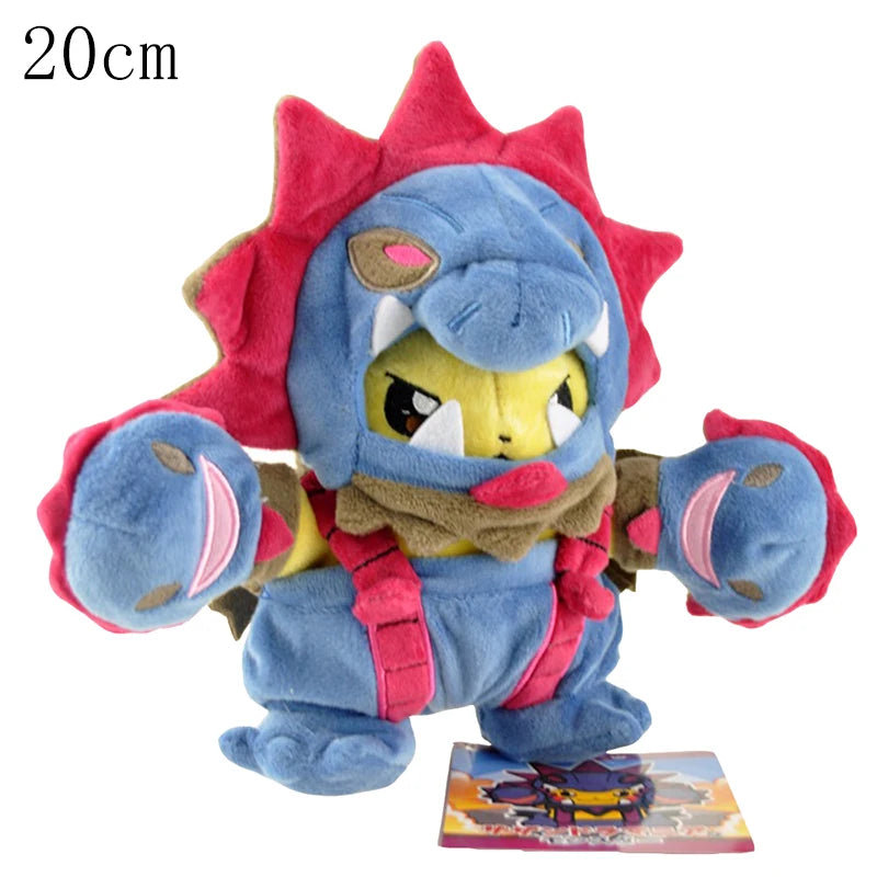Cos Eevee Pikachu Cosplay Plush Toy Charizard Peluche Snorlax Garchomp Tyranitar Hydreigon Stuffed Animal Doll Plushies Toy Gift