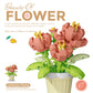 Small Particle Building Block Home Decor Series Flower Potted Plant Toys Set with Permanent Flowers Gift for Plant Arrangements
