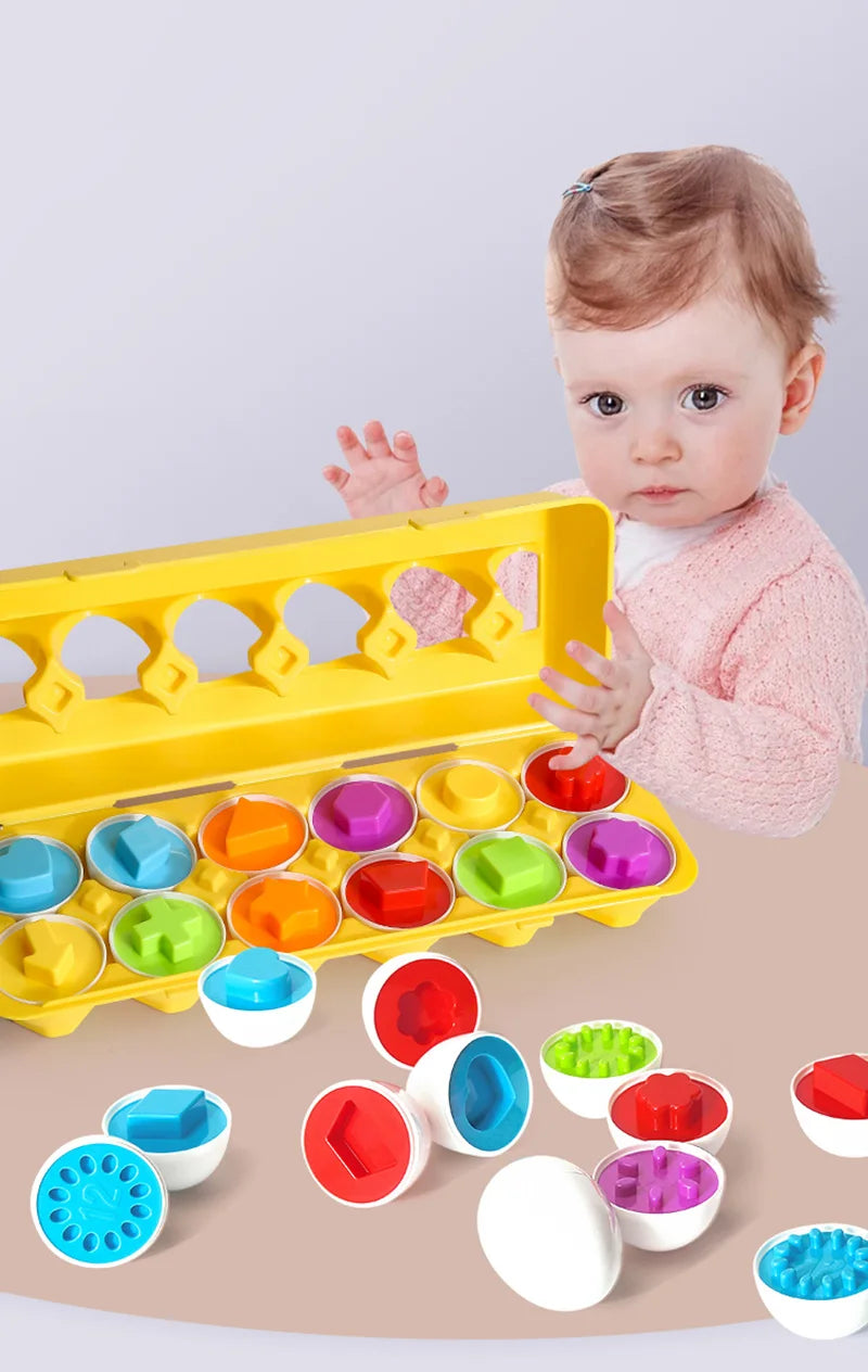 Eggs Screws 3D Puzzle Montessori Learning Education Math Toys Kids Shape Match Smart Game For Children Educational Easter Gifts