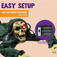 Zombie Groundbreaker Halloween Outdoor Decoration Outside Halloween Graveyard Decor Zombie Prop with Creepy Sound and Glowing Eyes, Scary Groundbreaker Decorations for Lawn Yard Photobooth Props