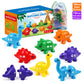 Dinosaur Matching Game Toys Alphabet Matching / Number Matching Montessori Toy for Kids Learning Colors Numbers Letters Toy
