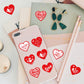 500pcs 520 Love Red Sticker Roll - Cute Cartoon Sealing Labels for Journals & Crafts