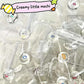 1-20pcs Mini Cute Transparent Fidget Small Silicone Emotion Fidget Poppers Sensory Fidget Toys Soft Funny Stress Relieving Toys