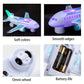 Aeroplane Toy Electric Airplane Toy with Flashing LED Lights & Sounds Bump and Go Musical Birthday Gift for Kids Boys Girls