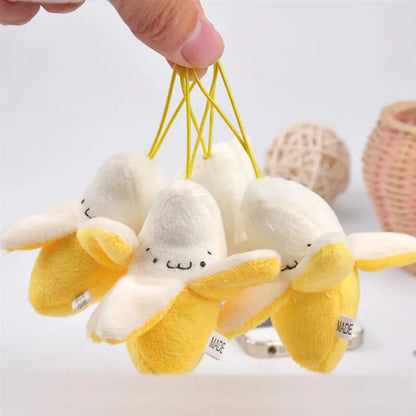 1-10pcs Super cute Banana Plush Stuffed Toys Dolls Little Yellow Banana Plush Cellphone Pendant Christmas Wedding Birthday Gift