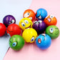 12Pcs Funny Sponge Pressure Expression Soft Ball Squeeze Funny Expression PU Foam Soothing Toy Wrist Action Sport Toy Ball