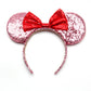 Mouse Ears Headhand for Girls Adults Cute Cartoon Party Cosplay Hair Accessories Sequin Bows Hairband Toys