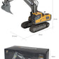 ZWN 2.4G Remote Control Excavator Dump Truck RC Model Car Toy Professional Alloy Plastic Simulation Construction Vehicle for Kid
