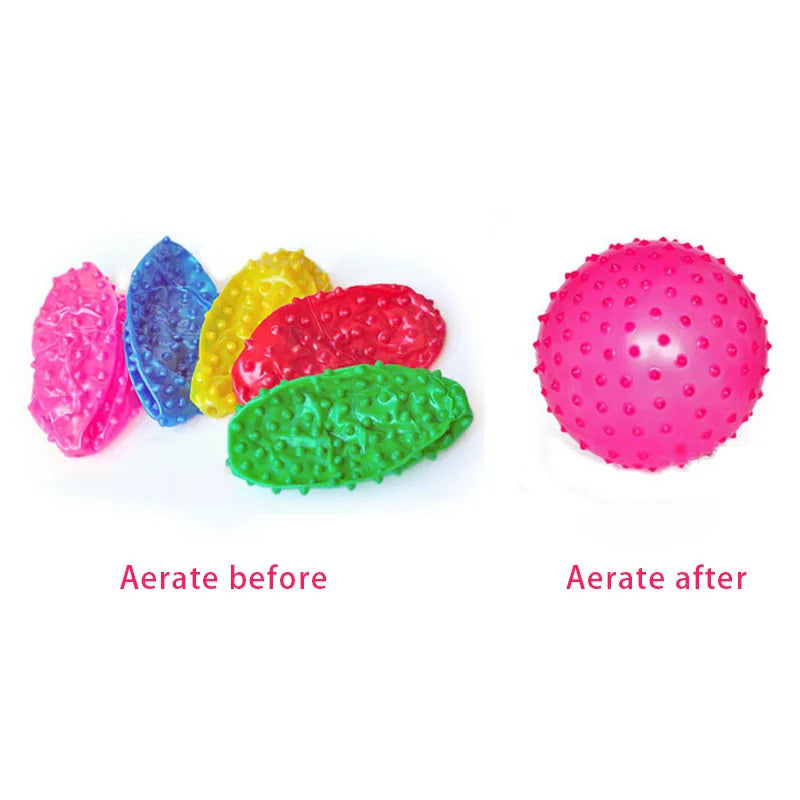 2Pcs 16CM Fun Games Kids Inflatable Ball Rubber Toy Baby Cartoon Thorn Large Balloon Developmental Children Massage Toys Balls