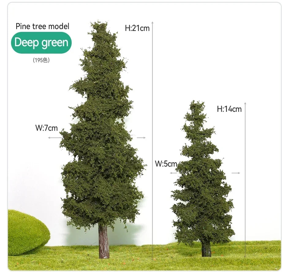 14/21cm Model Train Layout Wire Tree Model Simulation Tree Military Sand Table Material Handmade Diy Landscape Model Tree