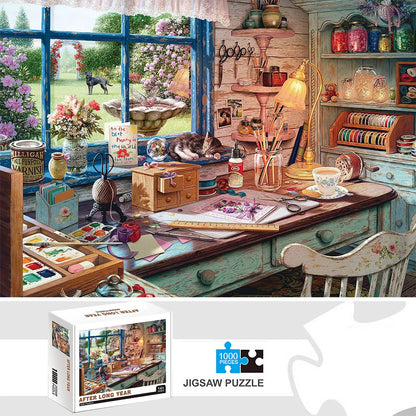 1000 Pieces After Long Year Jigsaw Puzzles for Adults Home Decor Games Family Fun Floor Puzzles Educational Toys