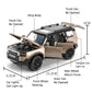 1:32 Prado SUV Car Model Toys Alloy Die-casting Pull Back 6 Doors Opened Sound Light Off-road Vehicle Gifts for Kids Collection