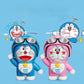 Futuristic Cat Robot Anime Peripheral Face Changing Doll Cute Backpack Pendant Car Ornament Trendy Toy Surprise Collect Gifts