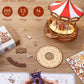 Rolife DIY Music Box Mechanical Model Building Kit Classic Carousel 3D Puzzle Toy Craft Kit with LED Light for Home Decor Gift for Adults Friends