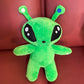 30cm Green Alien Plush Toy Anime Tentacle Horn Alien Monsters Horror Doll Boys Girls Soft Toys Stuffed Throw Pillow Kids Gifts