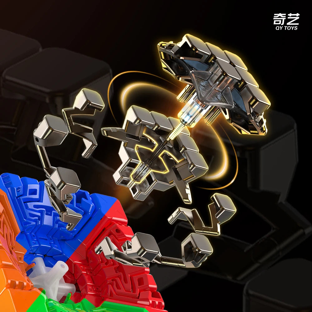 Qiyi 7x7 Magnetic Magic Cube Stickerless Professional Fidget Toys Qiyi Warrior 7x7 Cubo Magico Puzzle