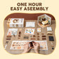 Rolife DIY Miniature House Kit Sweet Dream Bedroom Super Creator Dollhouse 3D Puzzle Model Building Kit with LED for Home Decor