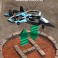 K500MAX Glider Flying Helicopter RC Hobby Jet Plane 2.4G Stunt Remote Control Foam Fighter Airplane Toy Drone With Light