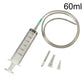 100/300/550ml Large Capacity Syringes Oil Pump With 1m Hose Pet Feeding Measuring Pump Hydroponics Nutrient Big Syringe