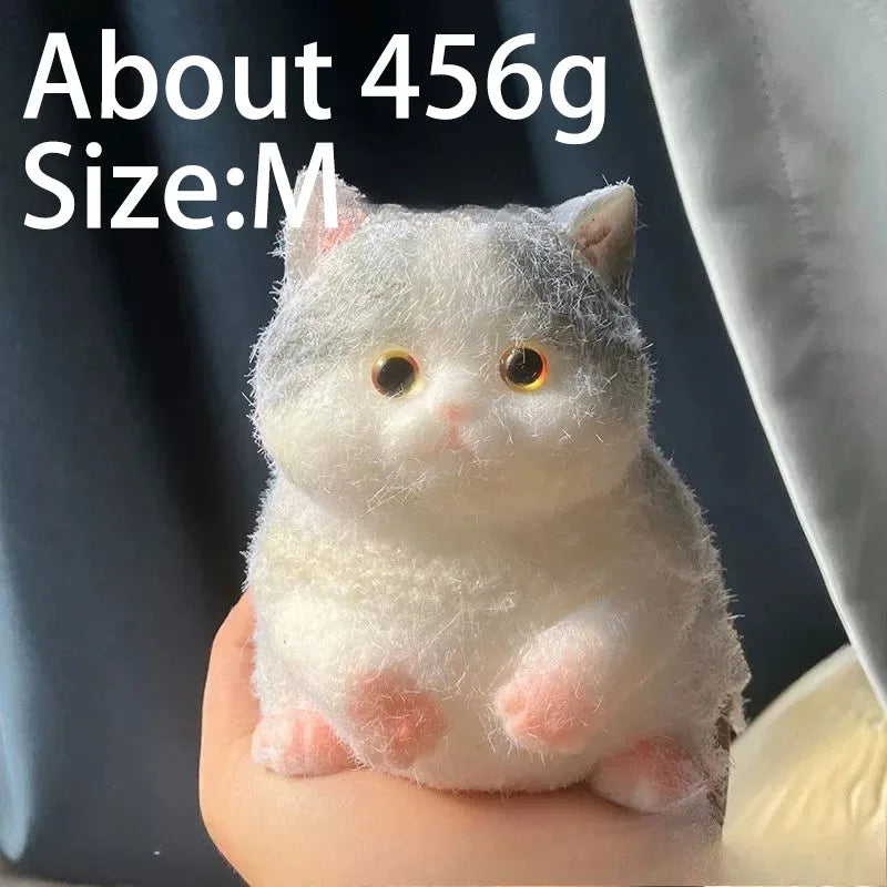 Kawaii Lucky Cat Siamese Cat Soft Slow Rising Squeeze Stress Relief Sensory Fidget Toy Plush Desktop Ornamen Anxiety Relief Toy
