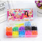 Creative Colorful Loom Bands Set Rainbow Bracelet Making Kit DIY Rubber Band Woven Bracelets Craft Toys For Girls Birthday Gifts