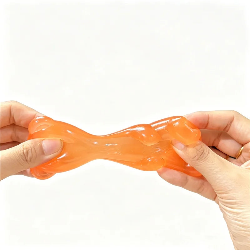 Schylling Transparent Jelly Needoh Gummy Bear Fidget Sensory Toy TPR Non-toxic Relieve Tension Soothe Mood Autism Calming Toy