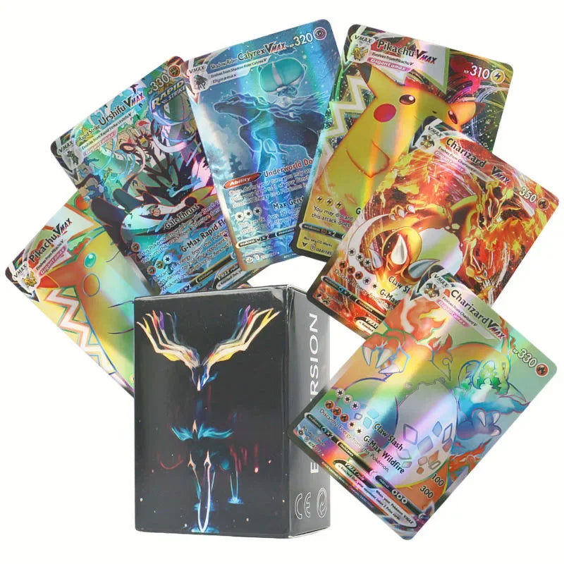 60/100Pcs English Pokemon Cards Shining MEGA GX Vmax TAG EX Vstar V Collection Cards Toys Children Gift