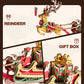 ROKR Wooden 3D Puzzle Santa on Sleigh Pendulum Dynamic Balance Toy 141-Piece DIY Model Building Kit for Desktop Decor Gift for Adults Kids