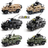 World War Army Military Soldiers Police SWAT Armored Vehicle Model Building Blocks Bricks Children's Toys Gift ﻿