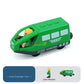Magnetic Electric Train  with Little Doll Diecast Slot Toy Railway Wood Track Compatible Locomotive Electric Rail Train for Kid