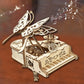 3D Wooden Puzzle Music Box Piano Model Kit DIY Assembly Musical Instrument Building Kits Home Decor Crafts Gift for Adults Kids