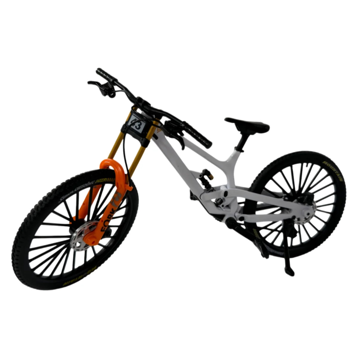 1:8 Scale Die-Cast Alloy Downhill MTB Mini Model Full Suspension Bike Collectible Desktop Decor Gift For Cycling Hobby Fans
