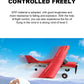 4CH Brushless RC Glider M7 Moore Off-road Aircraft Plane EPP Foam Remote Control Airplane with LED Light Model Toys