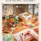 Rolife Wooden Dollhouse 3D Puzzle Leafree Café DIY Miniature House Model Building Kit with LED Light for Home Decor Brain Teasers Jigsaw DIY Craft Kit for Holiday Gift