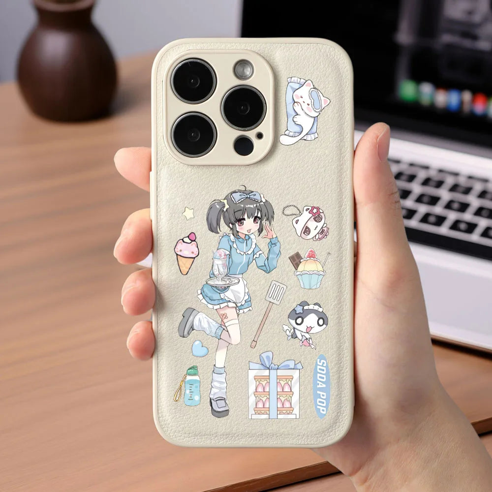 16Sheets Fantasy Dream Girl's Illustrated Guide Graffiti Stickers DIY Toys for Phone Bottle Travel Bag Decals Creative Gifts