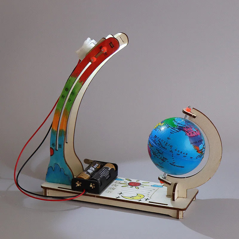 Earth day night alternation simulation children's science toys DIY STEM technology physics learning fun teaching aids toys