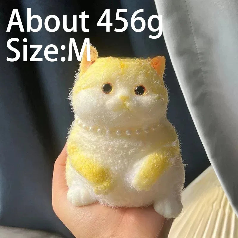 Kawaii Lucky Cat Siamese Cat Soft Slow Rising Squeeze Stress Relief Sensory Fidget Toy Plush Desktop Ornamen Anxiety Relief Toy