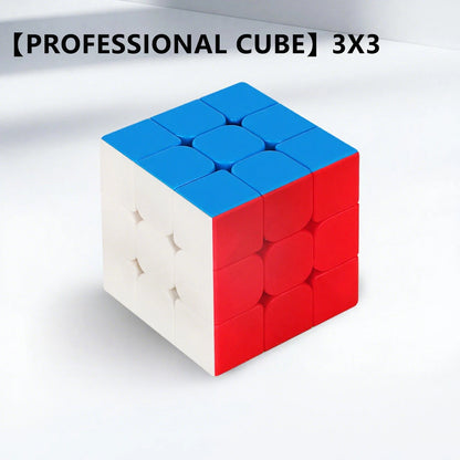 SENGSO Speed Cube 2X2 3x3 4X4 5X5 Cube Pyramid Problem-Solving Brain Teaser, Color-Matching Puzzle Educational Toy