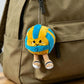 Soft Plush Cartoon Volleyball Toy, Fun Sports-Themed Keychain And Bag Decor for Fun Accessories