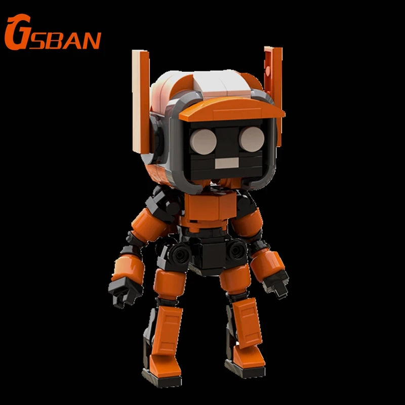 GSBAN MOC K-VRC Love-Death-Robot 3 Faces 155PCS Bricks Animation Smart Future Robots Model Building Blocks Toys for