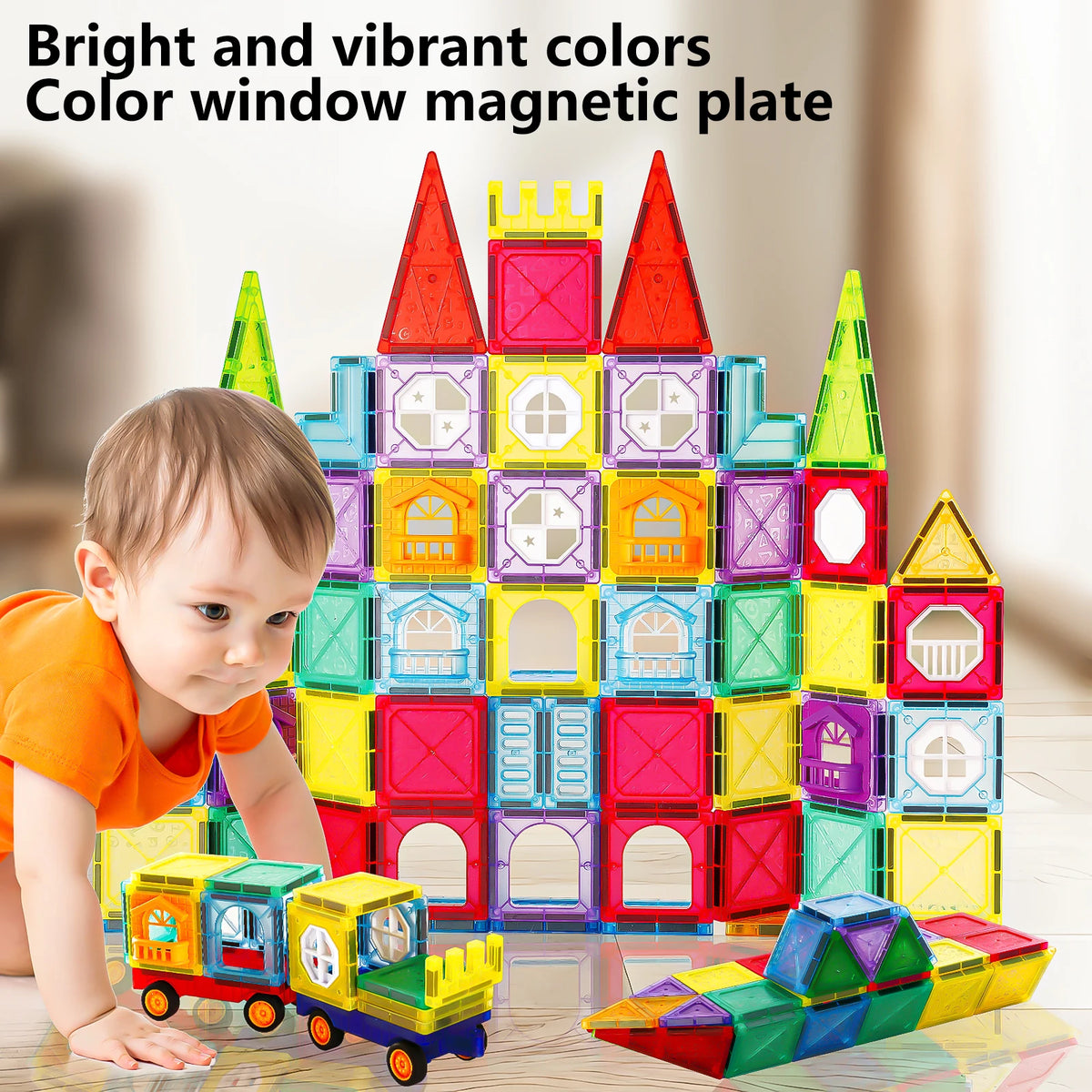 2pcs Magnetic Car, Creative Toys to Stimulate Creativity and Brain Development, Suitable for Boys and Girls Over 3-8 Years Old