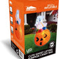 5 FT Tall Halloween Inflatables Outdoor Decorations Cute Ghost Blow Up Ghost Lift Pumpkin Candy Bag with Build-in LEDs For Halloween Gifts