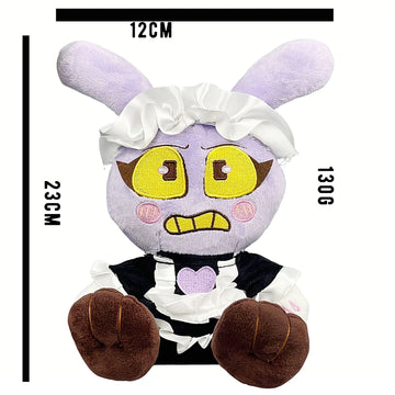 2026 New Cute Purple Maid Bunny Plush Toy Soft Stuffed Cartoon Rabbit Kawaii Plushie Kids Birthday Gift Room Decor Party Favor