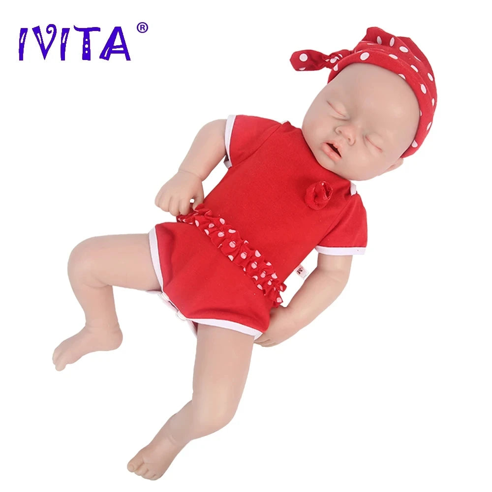 IVITA WG1553 20.86inch 100% Silicone Reborn Baby Doll Soft Dolls Unpainted Girl Realistic Baby with Clothes for Children Toys